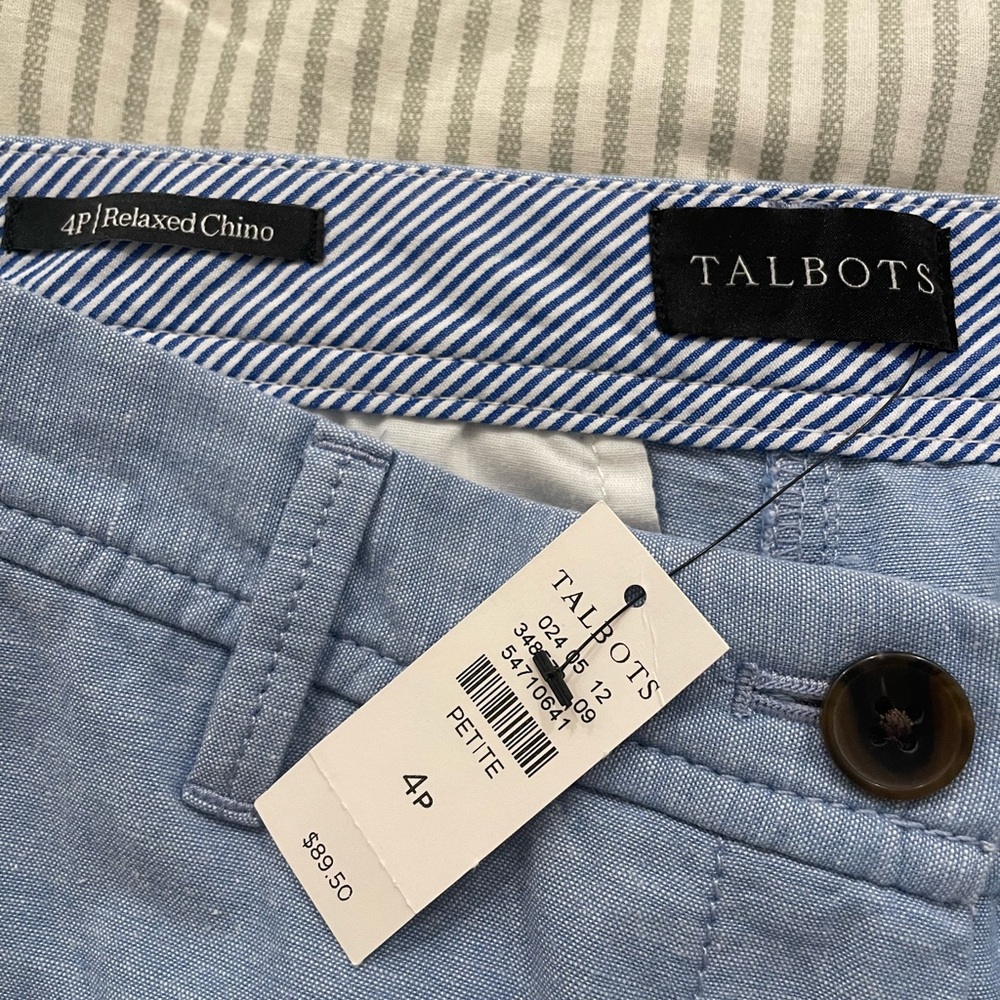 Talbots Light Blue Chino Pants